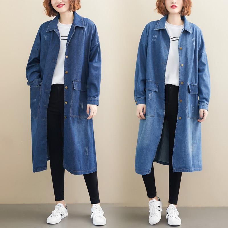 デニム ロングコート コーディガン シャツワンピース ロング 長袖 レディース 代 30代 40代 アウター 秋 春 カジュアル シンプル デート服 お出かけ Awa0219 Leap リープ 通販 Yahoo ショッピング