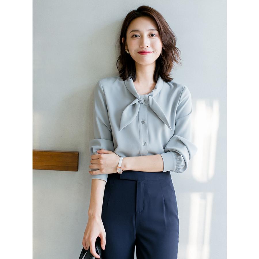 ブラウス シャツ レディース トップス ボウタイ 20代 30代 40代
