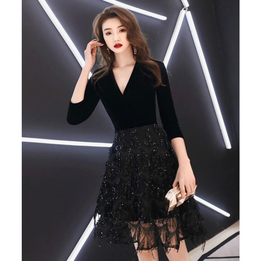 ふるさと納税 パーティードレス 黒 ミニ ワンピース レース スパンコール ｖネック 袖あり 七分袖 フレア 大きいサイズ 3l 4l 小さいサイズ 結婚式 二次会 お呼ばれ 成人式 Awe0130 Leap リープ 通販 Yahoo ショッピング ぽっきりsale対象 Goldvirtual Com Br