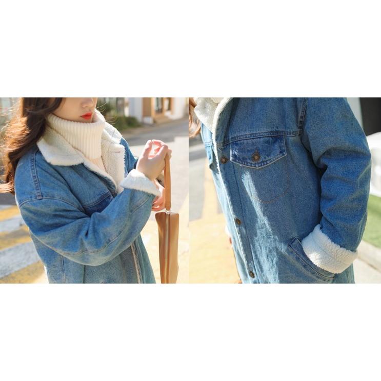 デニムコート ロングコート レディース 大きいサイズ 3L 秋 冬 裏ボア