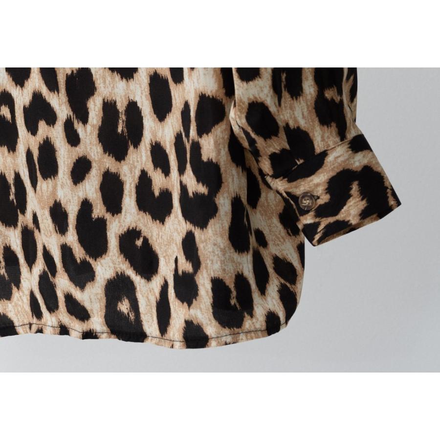 シャツ/ブラウス(半袖/袖なし) Leopard Flare Blouse セール】PUBLUX/パブリュクス 半袖ドローコードチェックシャツ(限定