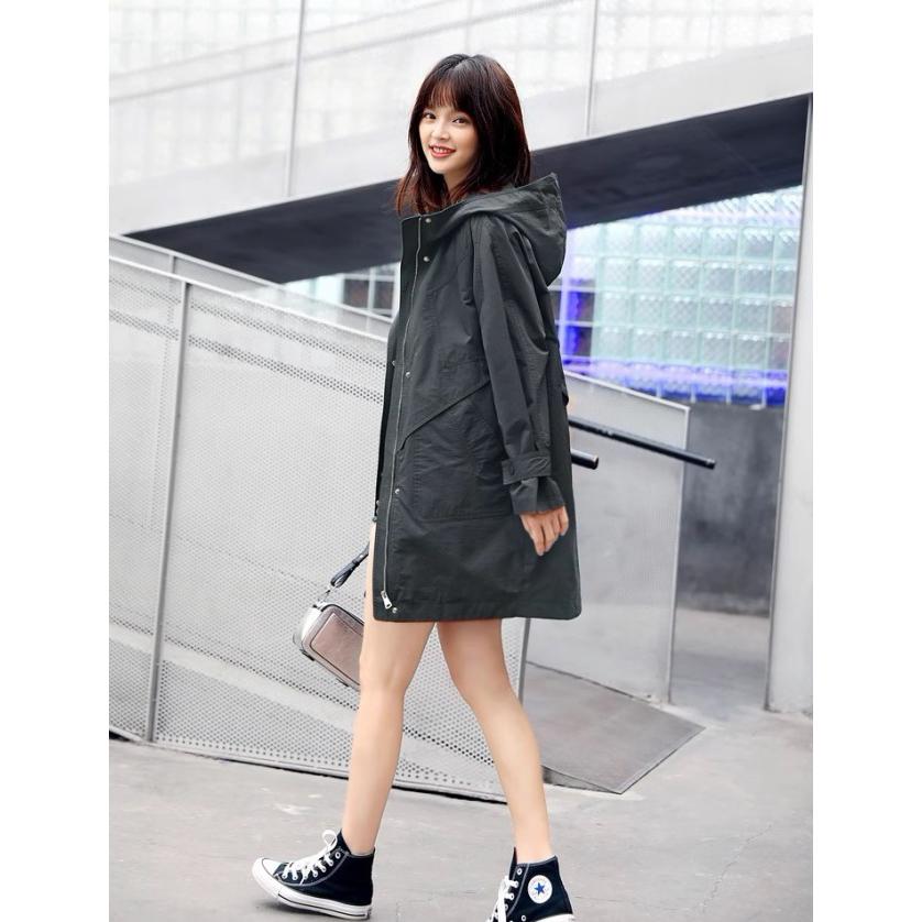 マウンテンパーカー レディース アウター ウインドブレーカー マウンテンコート フード付き モッズコート ライトアウター 大きいサイズ 羽織り 秋 春 マウンテンパーカー レディース アウター ウインドブレーカー