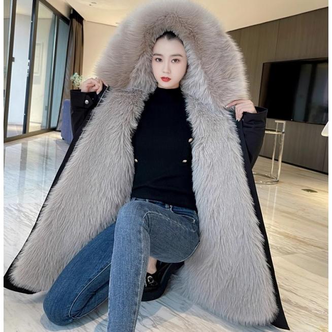 モッズコート レディース アウター 秋冬 裏ボアコート ロングコート フェイクファー フード付き 大きいサイズ 3L 防寒 冬 秋 韓国 ファッション モッズコート レディース アウター 秋冬 裏ボアコート ロングコート