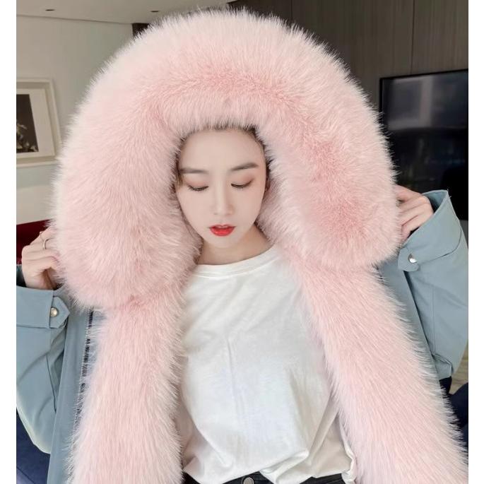 【美品】ピンクファーモッズコート モッズコート レディース アウター 秋冬 裏ボアコート ロングコート