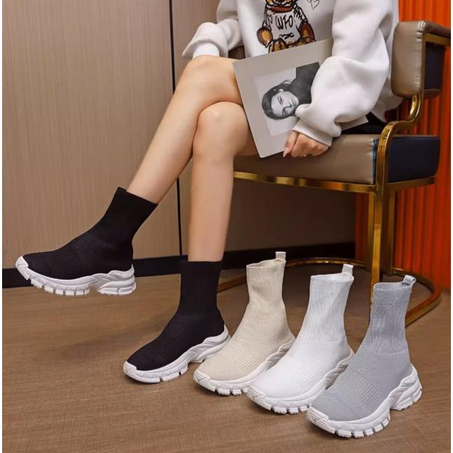 【✩】女性用厚底ブレッドシューズ ブーツ レディース 厚底ブーツ スニーカー シューズ ライン