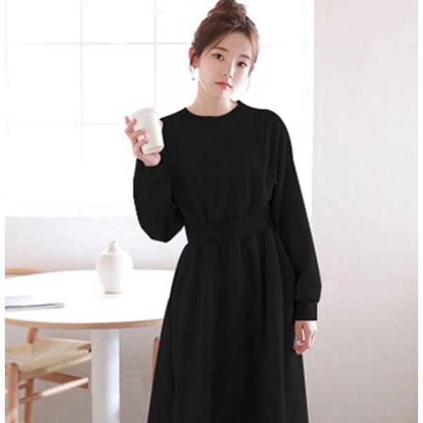 ワンピース レディース 長袖 ロング丈 トレーナー スウェット
