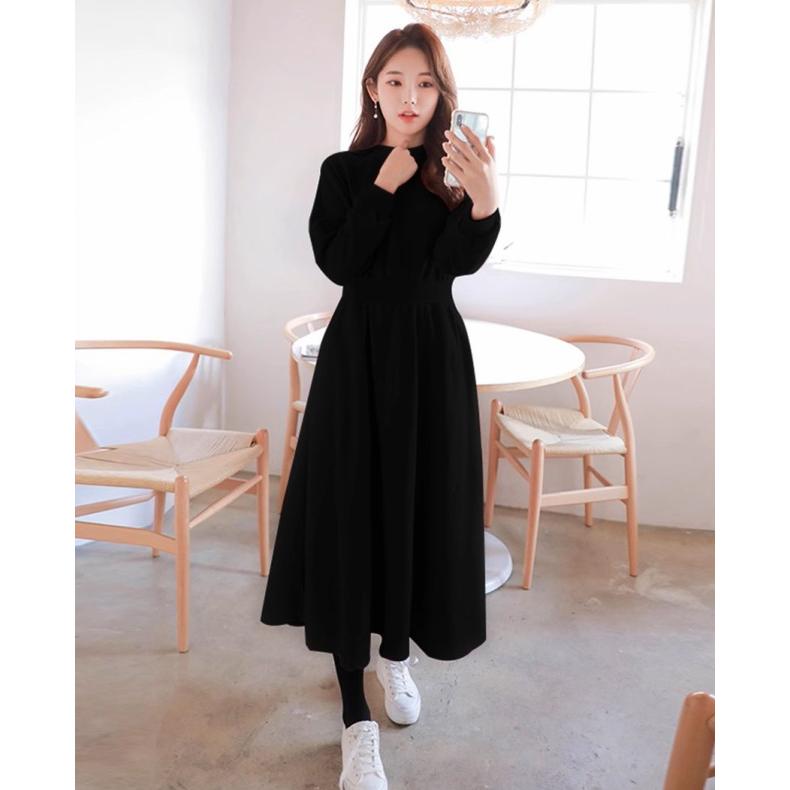 ワンピース レディース 長袖 ロング丈 トレーナー スウェット