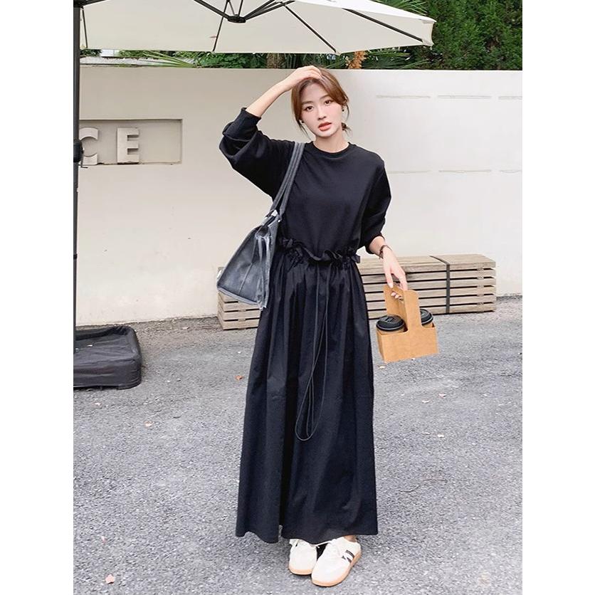 サカイ 切り替え プリーツ 長袖 スウェット ワンピース サカイ 切り替え プリーツ 長袖 スウェット ワンピース サカイ