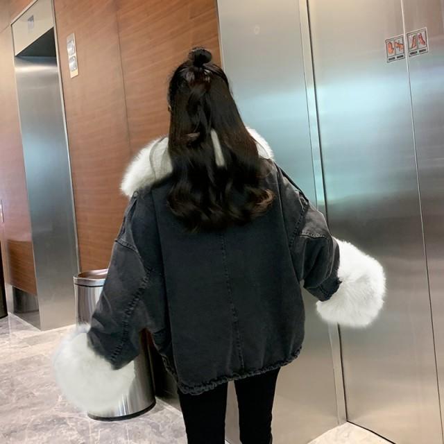 デニムジャケット 裏ボア アウター レディース 冬 黒 デニム ボアブルゾン ジャンパー 大きいサイズ 3l ファー付きパーカー ボア 韓国 可愛い モコモコアウター Awg0022 Leap リープ 通販 Yahoo ショッピング