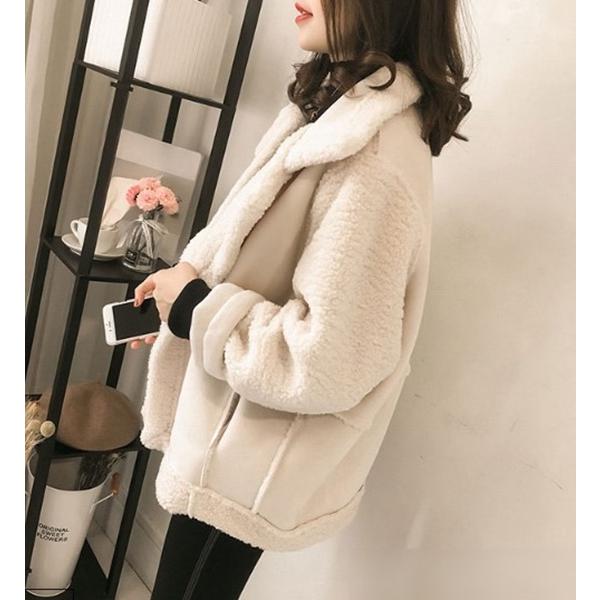 【セール】ジャケット トラサルディ　ムートン ショートコート フェイク 美品❤️ CLEL】Reversible Fake Mouton jacket / リバーシブルフェイク