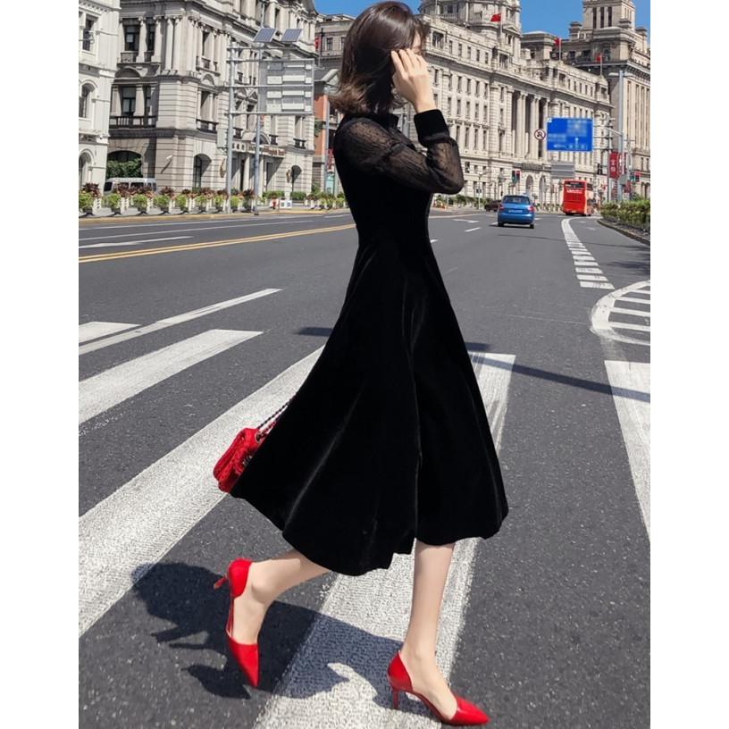 パーティードレス 結婚式 お呼ばれ ドレス 代 30代 シースルー ワンピース 長袖 韓国 ドレス 黒 袖あり 大きいサイズ 3l Awg0045 Leap リープ 通販 Yahoo ショッピング