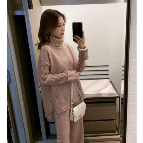 ニット セットアップ レディース 秋 冬 パンツ ワイドパンツ ニット セットアップ レディース 秋 冬 パンツ ワイドパンツ