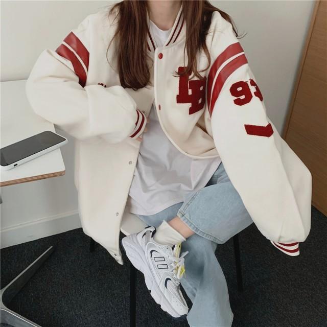 スタジャン レディース 新品 L オーバーサイズ