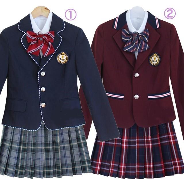 ブレザー 制服 セット 女子高生 5点セット プリーツスカート 制服