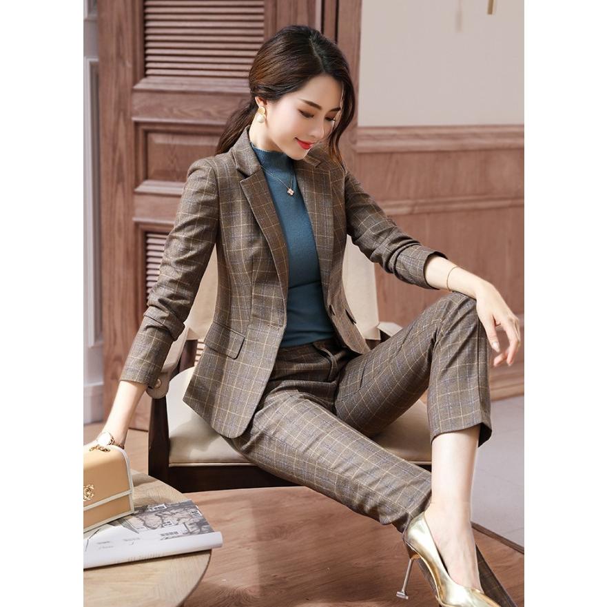 パンツスーツ レディース おしゃれ チェック セットアップ スーツ 黒 大きいサイズ 3l 4l 5l 代 30代 40代 通勤服 オフィス Awg0076 Leap リープ 通販 Yahoo ショッピング