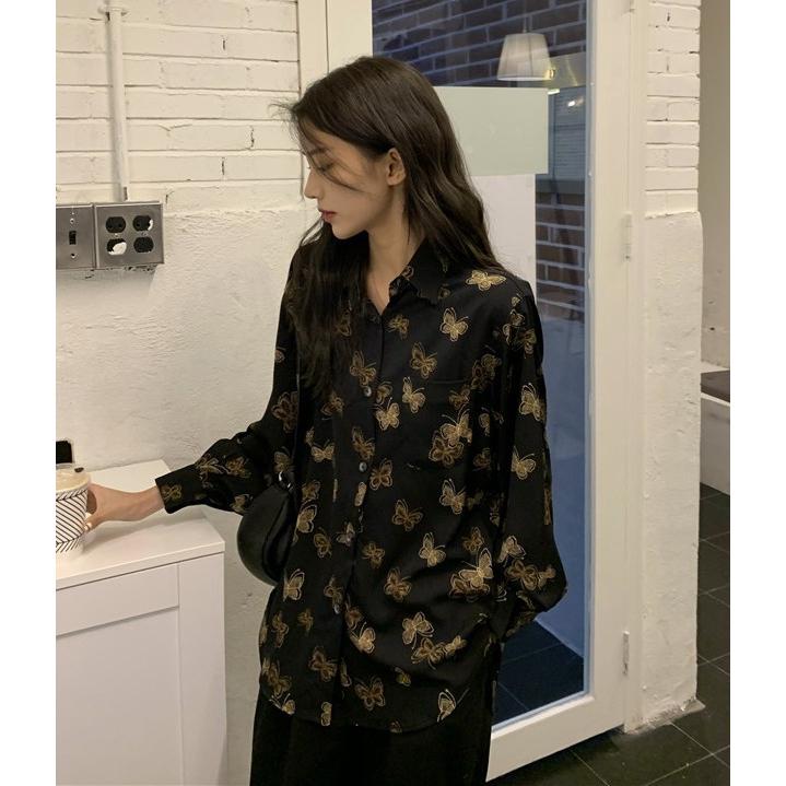 柄シャツ 襟付き シャツ ブラウス 長袖 トップス レディース 春 柄シャツ 襟付き シャツ ブラウス 長袖 トップス レディース 春