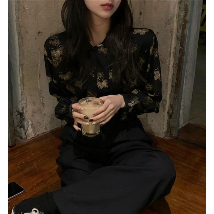 柄シャツ 襟付き シャツ ブラウス 長袖 トップス レディース 春 柄シャツ 襟付き シャツ ブラウス 長袖 トップス レディース 春