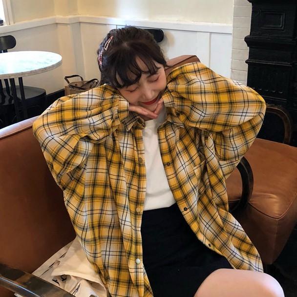 チェックシャツ レディース トップス 長袖 襟付き チェック柄 シャツ