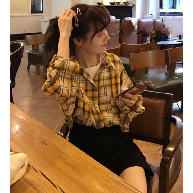 チェックシャツ レディース トップス 長袖 襟付き チェック柄 シャツ