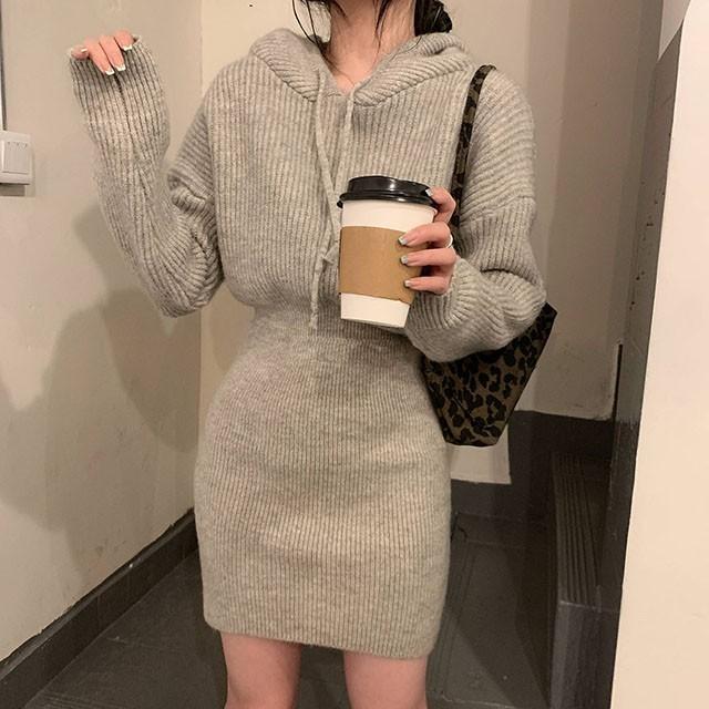 Regalo Luna フード付きミニワンピース Regalo Luna フード付きミニワンピース