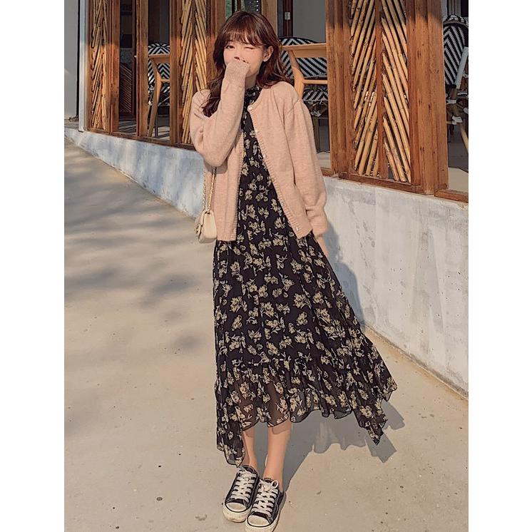 シースルー 花柄 ワンピース レディース ロングワンピース 長袖 シースルー 花柄 ワンピース レディース ロングワンピース 長袖