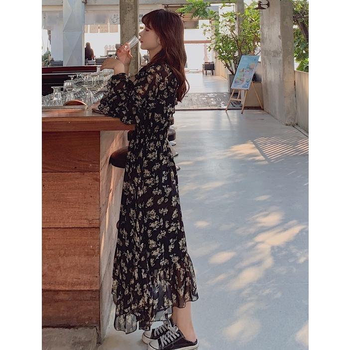 シースルー 花柄 ワンピース レディース ロングワンピース 長袖 シースルー 花柄 ワンピース レディース ロングワンピース 長袖
