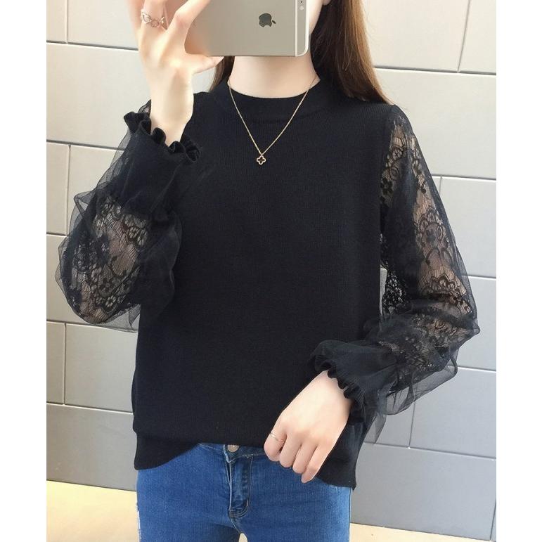 ニット レディース トップス 長袖 ドッキングニット 切り替えトップス