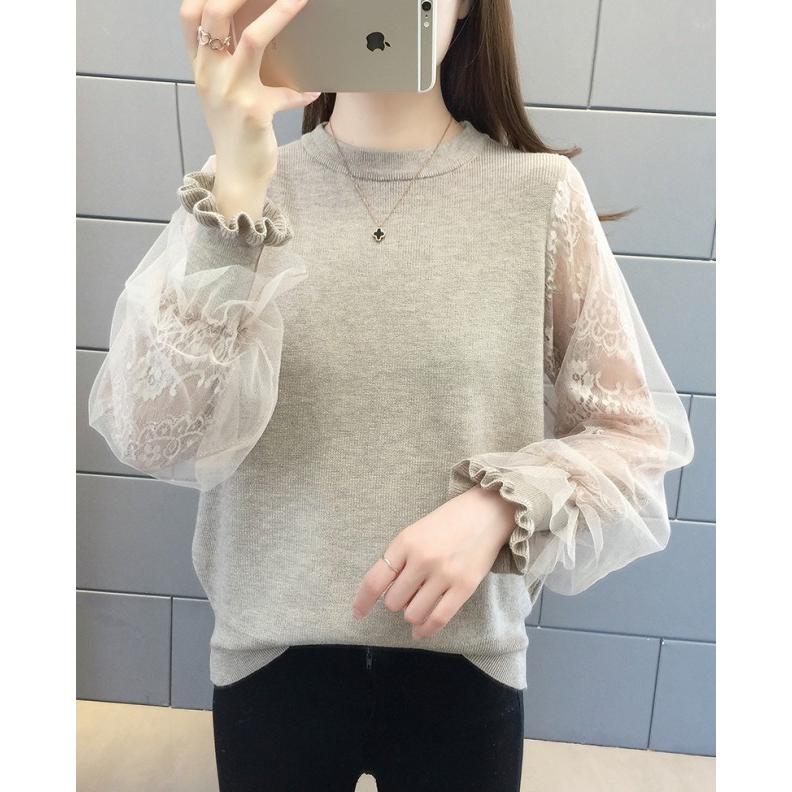 ニット レディース トップス 長袖 ドッキングニット 切り替えトップス