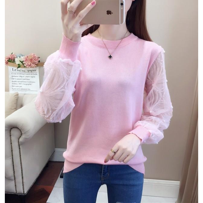 ニット レディース トップス 長袖 ドッキングニット 切り替えトップス