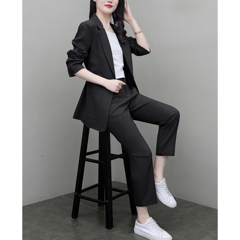 パンツスーツ セットアップ スーツ レディース パンツ おしゃれ ゆったり 黒 オフィス 通勤服 大きいサイズ 3l 4l ウエストベルト Awg0219 Leap リープ 通販 Yahoo ショッピング