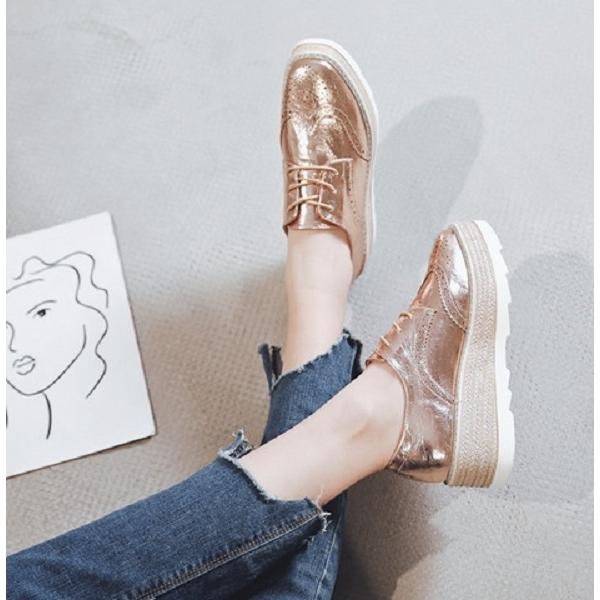 良品✨️プラダ プラットフォーム レースアップ厚底シューズ ウイングチップ 23 良品✨️プラダ プラットフォーム レースアップ厚底シューズ ウイング