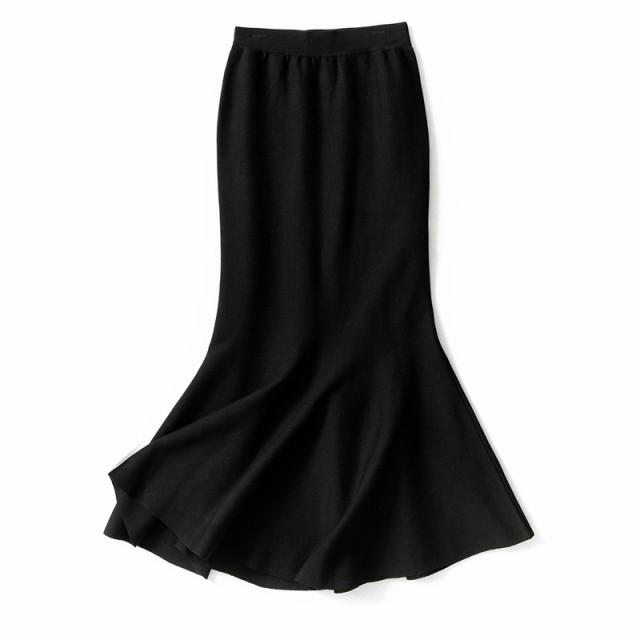 ニットスカート マーメイドスカート ロング レディース ボトムス