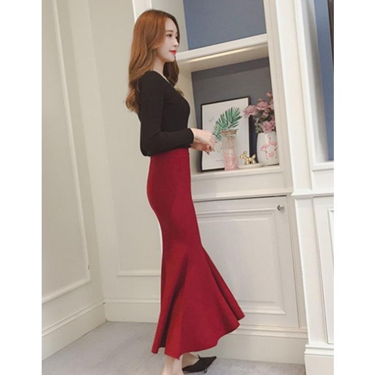 スカート ロング レディース 秋冬 マーメイドスカート ロングスカート