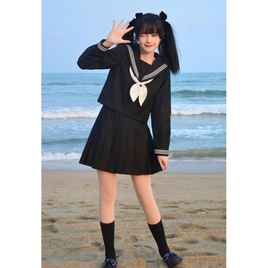 女子高生制服スカート２枚付 セーラー服 高校 制服 セット 女子高生 制服スカート 学生服