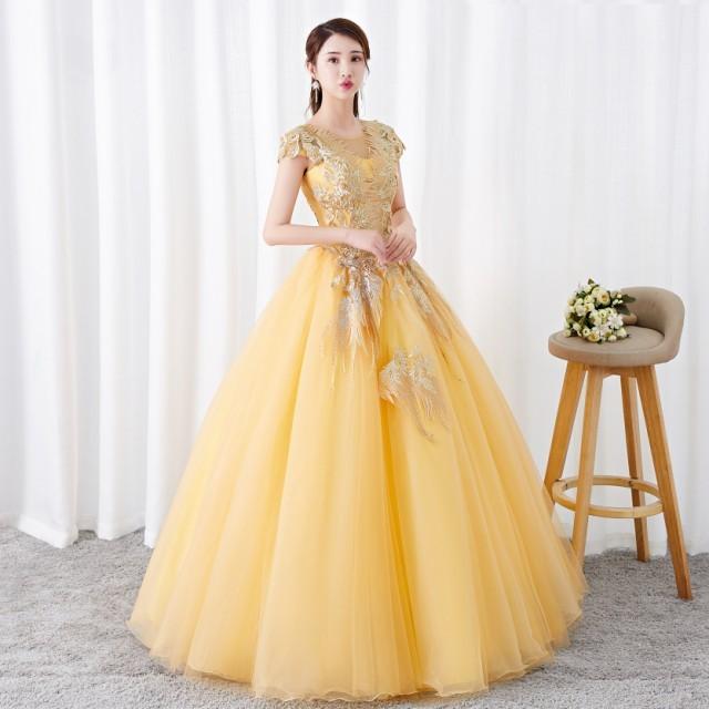 ウエディングドレス カラードレス 花嫁 二次会 ドレス ロング 赤 ロングドレス 結婚式 花柄 プリンセスライン 大きいサイズ 3L 4L 上品 可愛い 大人可愛い_7
