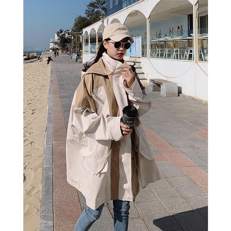 イエナ／春アウター❤️ライトナイロンフードコート／マウンテンパーカー 淡ベージュ イエナ／春アウター❤️ライトナイロンフードコート／マウンテン
