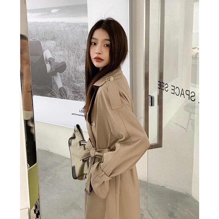 美品✨エブール トレンチコート ロングコート オーバーサイズベルトつき38