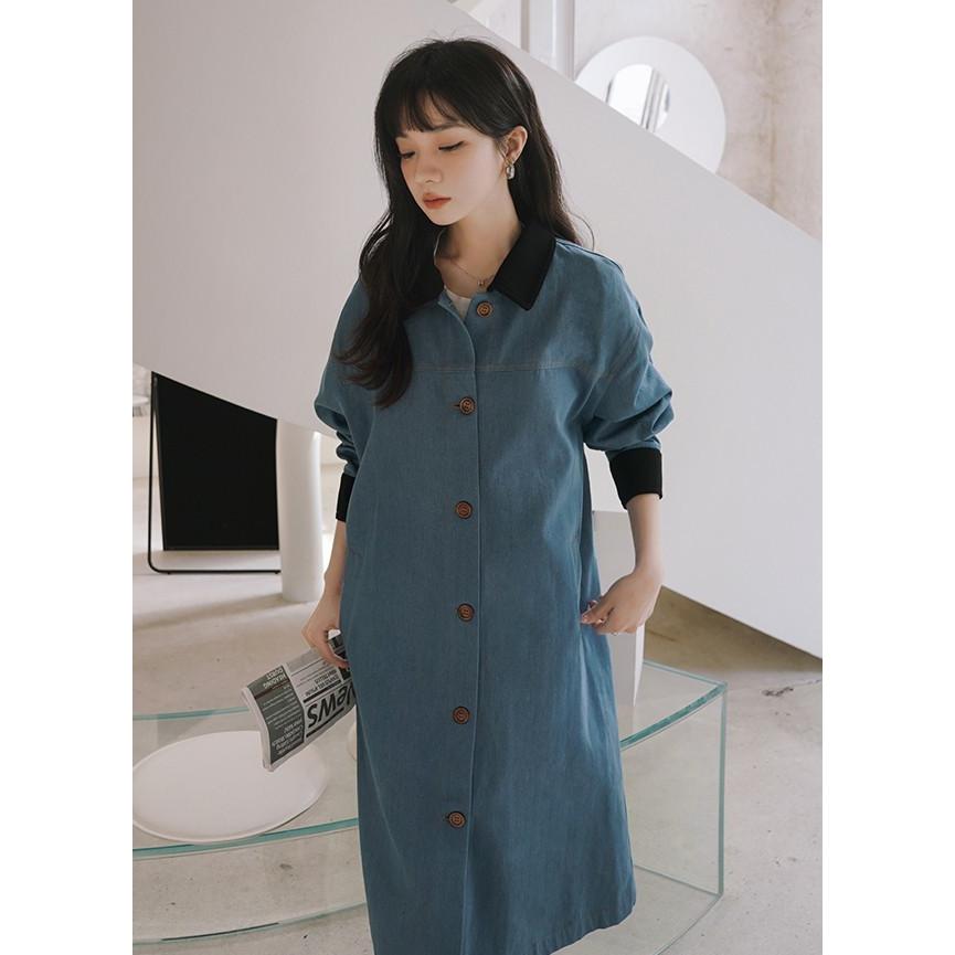 KEAキア＊新品デニムスコートとポケット&パッチが可愛い長袖シャツ上下 KEAキア＊新品デニムスコートとポケット&パッチが可愛い長袖
