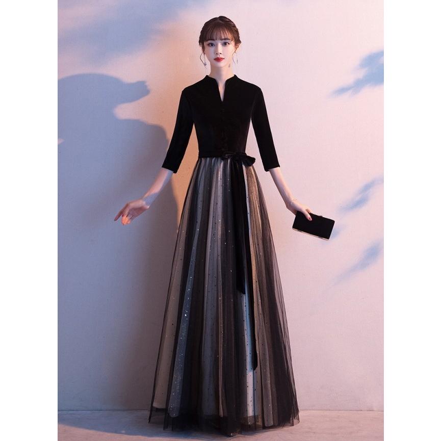 新品タグ付き HOUSE OF CB バレエコア チュールドレス 黒 Sサイズ パーティードレス ロング 結婚式 お呼ばれドレス ウエスト