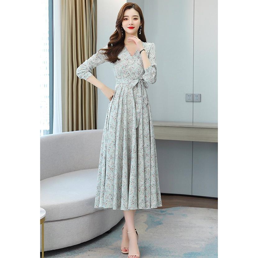 極美品　 チェスティー　ロングワンピース　リボン　花柄　フレア　サイズ0 極美品 チェスティー ロングワンピース リボン 花柄 フレア