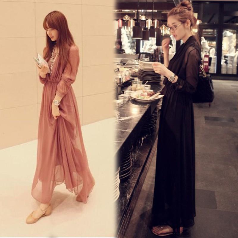 ドレス ドレープ ワンピース マキシ ロング パーティー お呼ばれ シースルー エレガント 結婚式 デート 長袖 大きいサイズ 3l パーティードレス D0009 Leap リープ 通販 Yahoo ショッピング