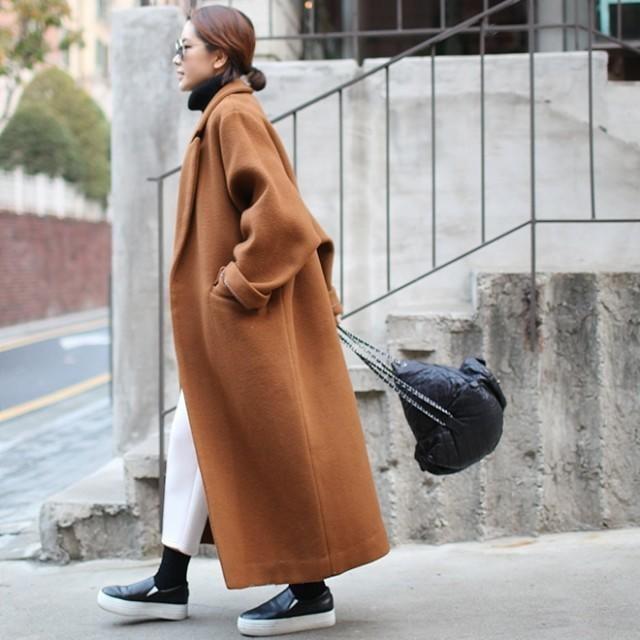 冬新作 秋冬 チェスターコート ロング丈 長袖 レディース オーバー