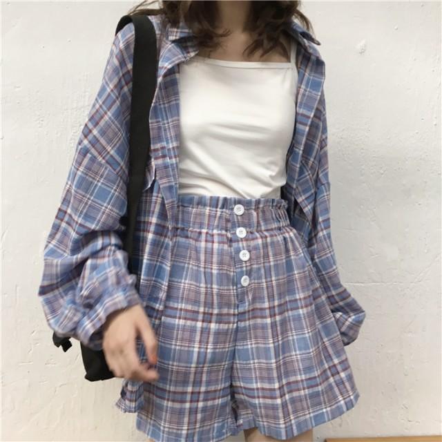 ☘春夏だね☘️ カジュアルパンツ　チェック柄♡Les Copain♡新品 ☘春夏だね☘️ カジュアルパンツ チェック柄♡Les Copain♡新品