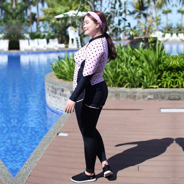 大きいサイズ フィットネス 水着 レディース 3l 4l 5l 6l 体型カバー 5