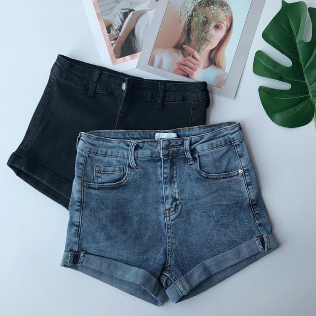 ホットパンツ レディース デニム ショートパンツ 黒 ハイウエスト ダンス パンツ 韓国 ショートパンツ ダンス 大きいサイズ セクシー Ssb0064 Leap リープ 通販 Yahoo ショッピング