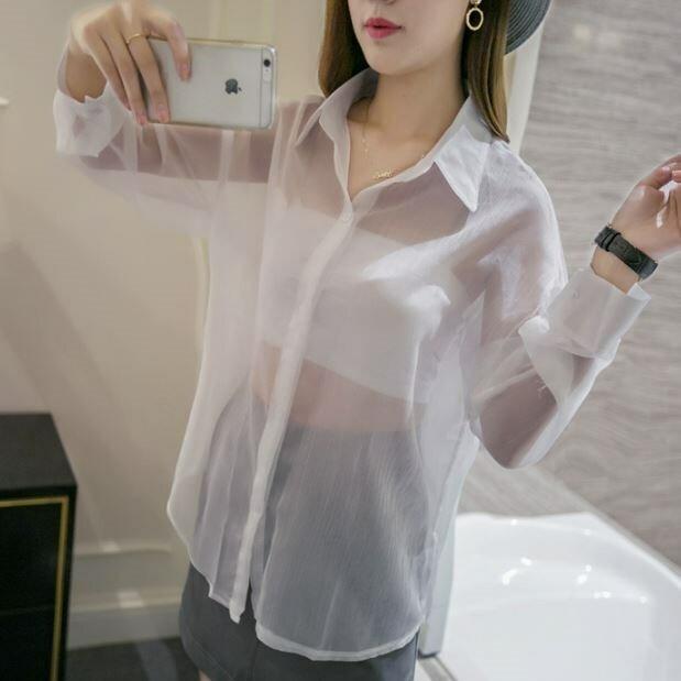 一部即納 シースルー トップス シャツ ブラウス レディース シアーシャツ 透け感 肌見せ セクシー 女子会 デート 春 夏 秋 白 黒 ホワイト ブラック Ssc0060 Leap リープ 通販 Yahoo ショッピング