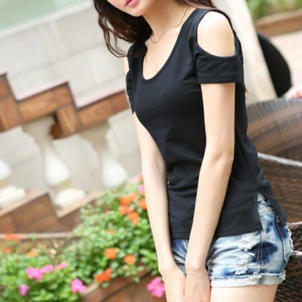カットソー レディース 肩出し レース 半袖Tシャツ 大きいサイズ