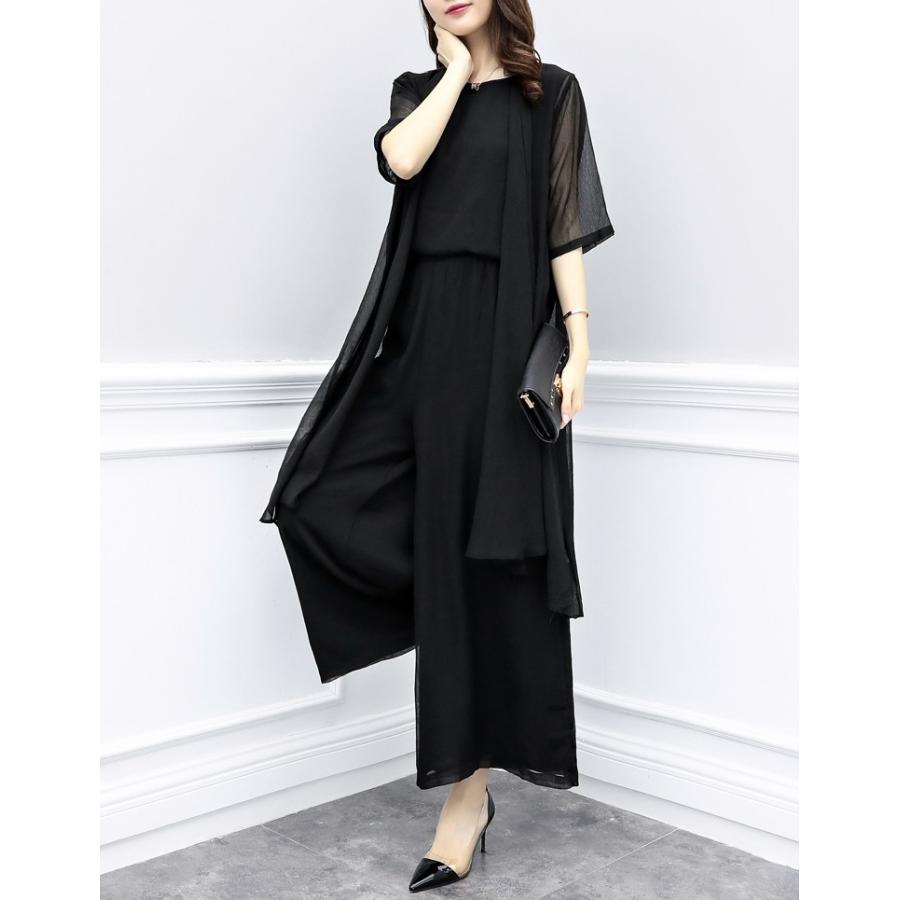 かっこいいパンツドレス セットアップ 3点セット パーティードレス パンツ お呼ばれ 結婚式 ドレス 大きいサイズ 3l 4l 黒 袖あり レース シースルー Ssd0018 Leap リープ 通販 Yahoo ショッピング