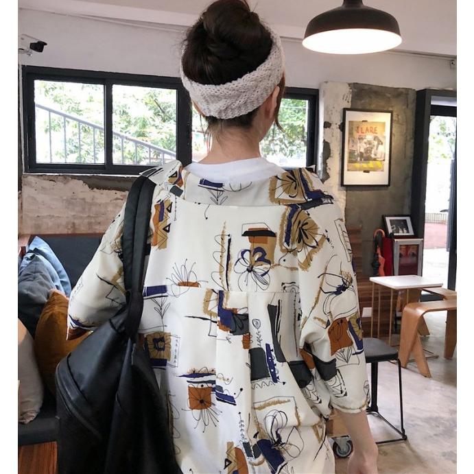 シャツ レディース トップス 半袖 アロハシャツ 柄シャツ 襟付き