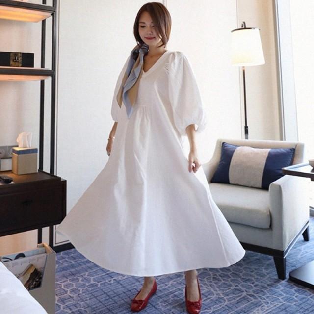 シャツワンピース ワンピース ロング マキシ丈 レディース 春 夏 白